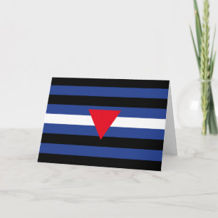 Leather Queer Pride Flag Holiday Card