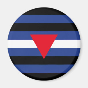 Leather Queer Pride Flag Magnet