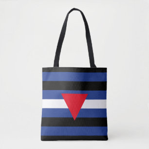 Leather Queer Pride Flag Tote Bag