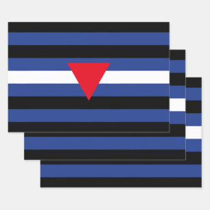 Leather Queer Pride Flag Wrapping Paper Sheet