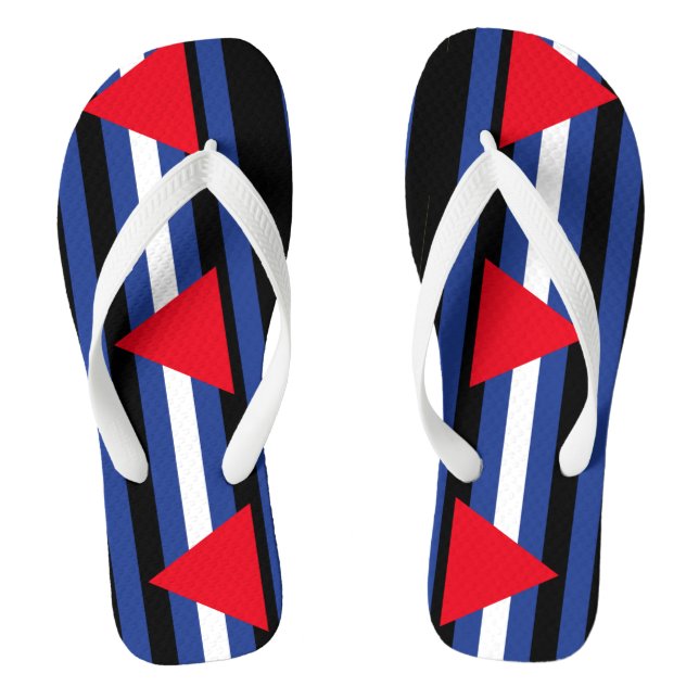 Leather Queer Pride Jandals (Footbed)