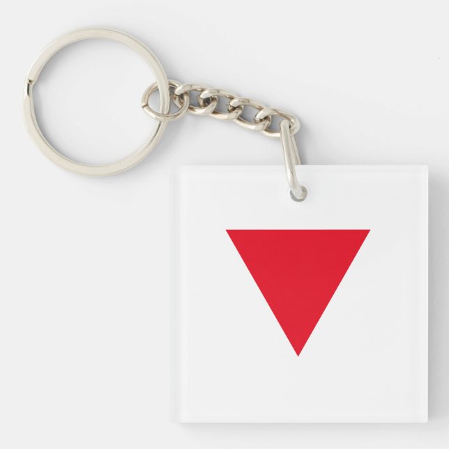 Leather Queer Pride Key Ring (Front)