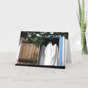 “Leather Shop Ghost" Hallowe’en Card #1