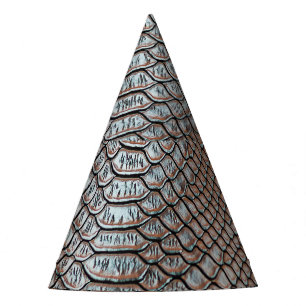 Leather skin, textured background party hat
