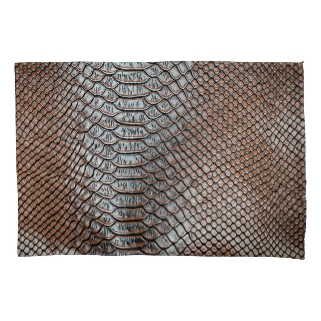 Leather skin, textured background pillowcase (Front)