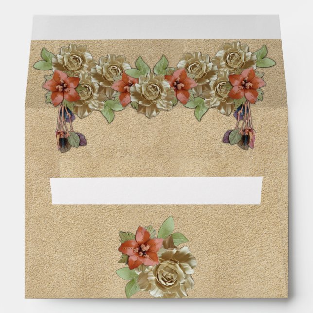 Leather & Suede Texture Art Envelope (Back (Bottom))