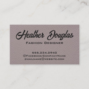 Leather Texture Background Business Card
