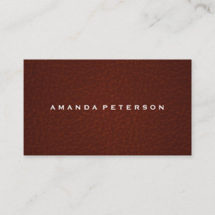 Leather Texture Business Card
