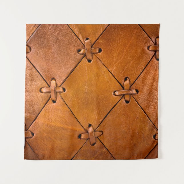 Leather texture, natural selvage detail. tapestry (Front)