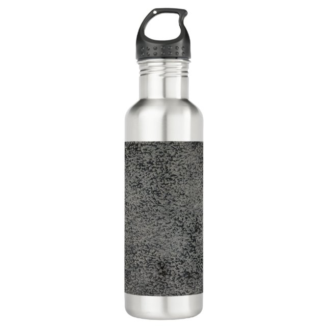 leather texture pattern 710 ml water bottle (Front)