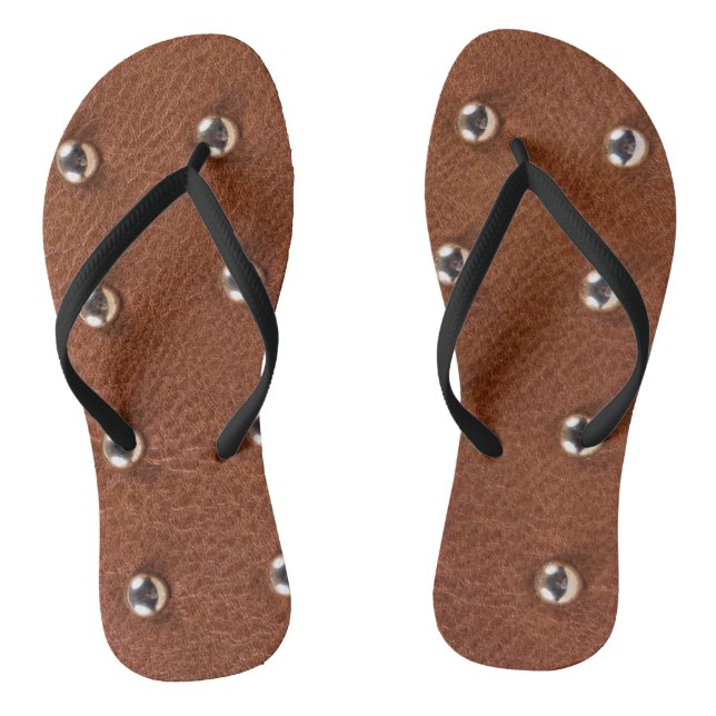 leather texture pattern jandals (Footbed)