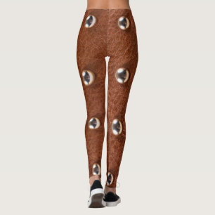 leather texture pattern leggings