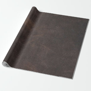 Leather texture scrapbooking brown wrapping paper