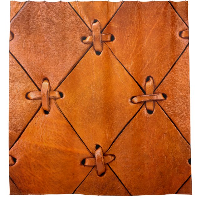 Leather texture. shower curtain (Front)