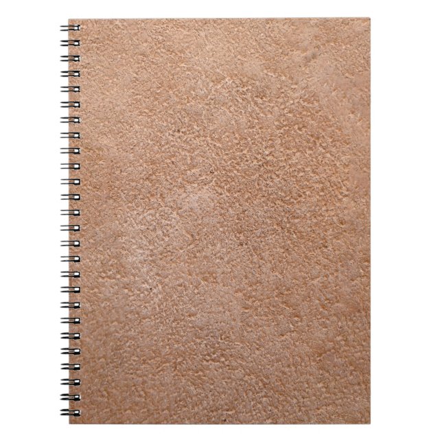 leather texture suede background pattern natural r notebook (Front)