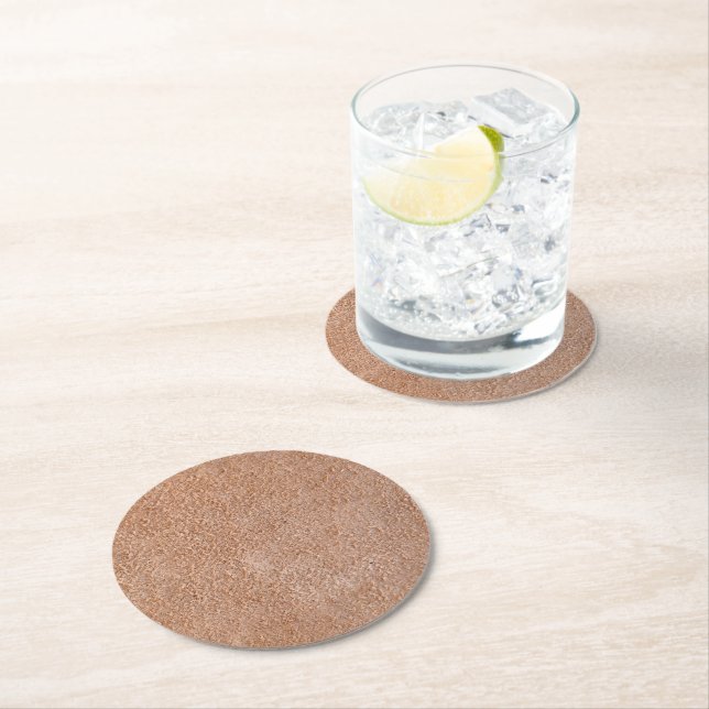 leather texture suede background pattern natural r round paper coaster (Insitu)