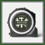 Leather Texture Tool Set Name Date Green 1<br><div class="desc">What better to encourage and inspire that special person in your life, then with this cool tape measure with a tool set and personalised with his name. It is green leather textured (not real leather) set against the white writing. Makes a great (and functional) gift for many occasions -- from...</div>