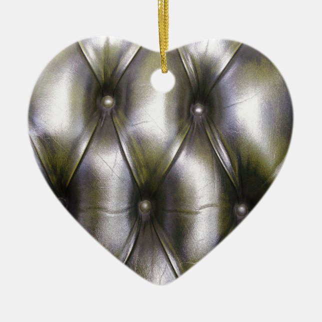 Leather upholstery ceramic tree decoration (Front)