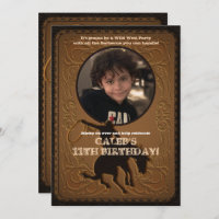 Leather Western Wild West Cowboy Birthday Photo