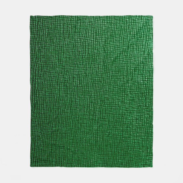 Leather with abstract pattern in green colour. Abs Fleece Blanket (Front)