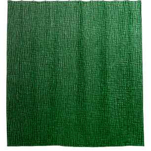 Leather with abstract pattern in green colour. Abs Shower Curtain
