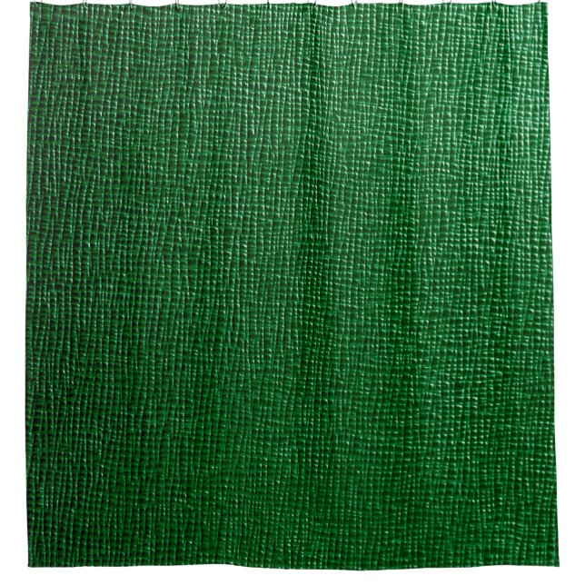 Leather with abstract pattern in green colour. Abs Shower Curtain (Front)