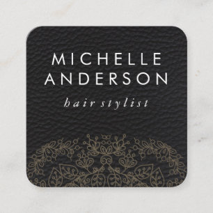 Leather with Mandala Pattern (Loyalty Card) Loyalty Card