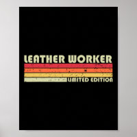 Leather Worker Funny Job Title Profession Birthday