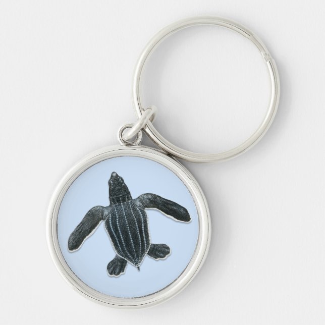 Leatherback Sea Turtle Hatchling Key Chain (Front)