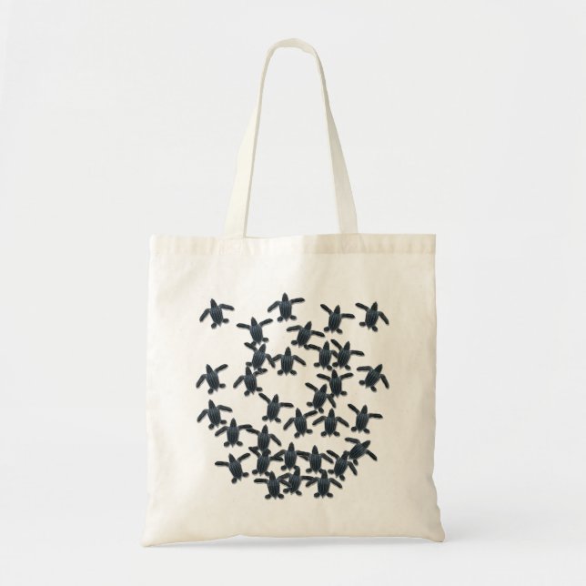 Leatherback Sea Turtle Hatchlings Tote Bag (Front)