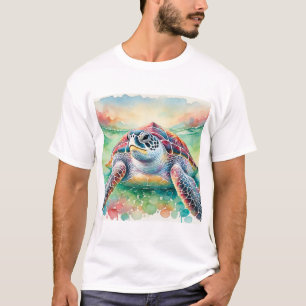 Leatherback Turtle 240824AREF102 - Watercolor T-Shirt