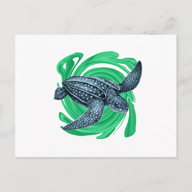 LEATHERBACKS ARE AMAZING POSTCARD (Front)