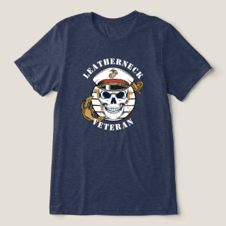 Leatherneck Veteran Tactical Pride Skull Tri-Blend Shirt
