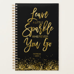 Leave A Little Sparkle Motivational Message Planner