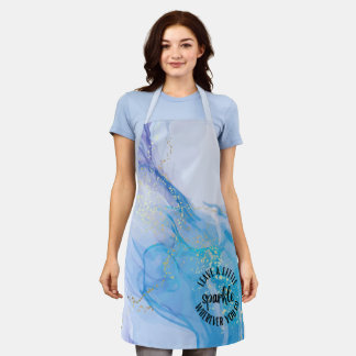 'Leave a Little Sparkle Wherever You Go' Quote Apron