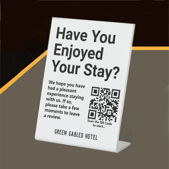 Leave a Review Pedestal Sign (Creator Uploaded)