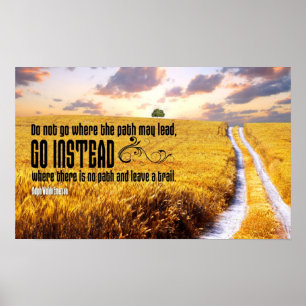 Leave a Trail Motivational Poster