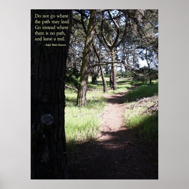 Leave a Trail Poster (Front)
