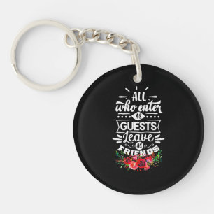 Leave As Friends Key Ring