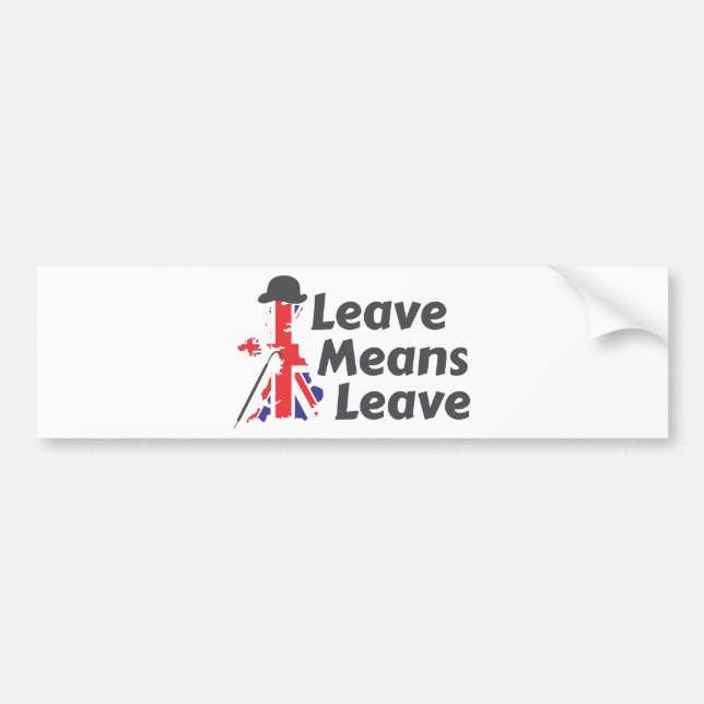 leave bumper sticker (Front)