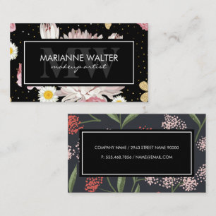 Leave Flowers Plants Business Card