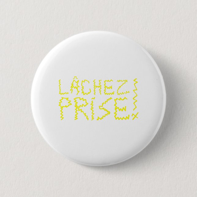 LEAVE IT! 6 CM ROUND BADGE (Front)