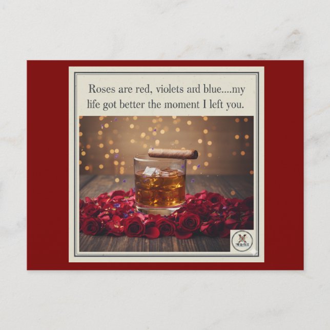 Leave it behind holiday postcard (Front)