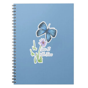 🦋 Leave It With Jesus Butterfly Notebook ✝️
