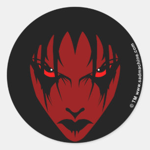 leave me alone classic round sticker