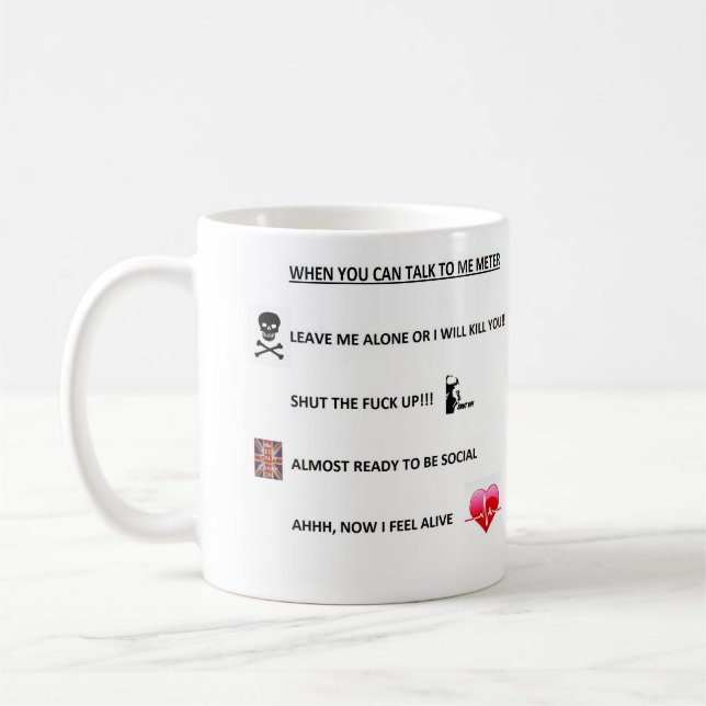 LEAVE ME ALONE COFFEE MUG (Left)