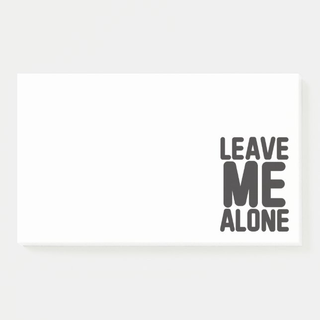 Leave Me Alone Privacy Post-it Notes (Front)