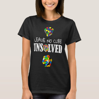 Leave No Cube Unsolved Speed Cubing Math Raglan T-Shirt