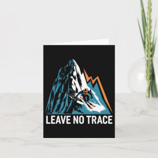Leave No Trace Alpine Skiing Enthusiast  Card