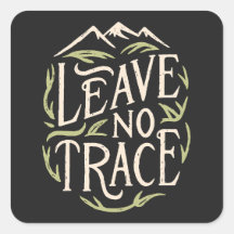 Leave no trace hiking